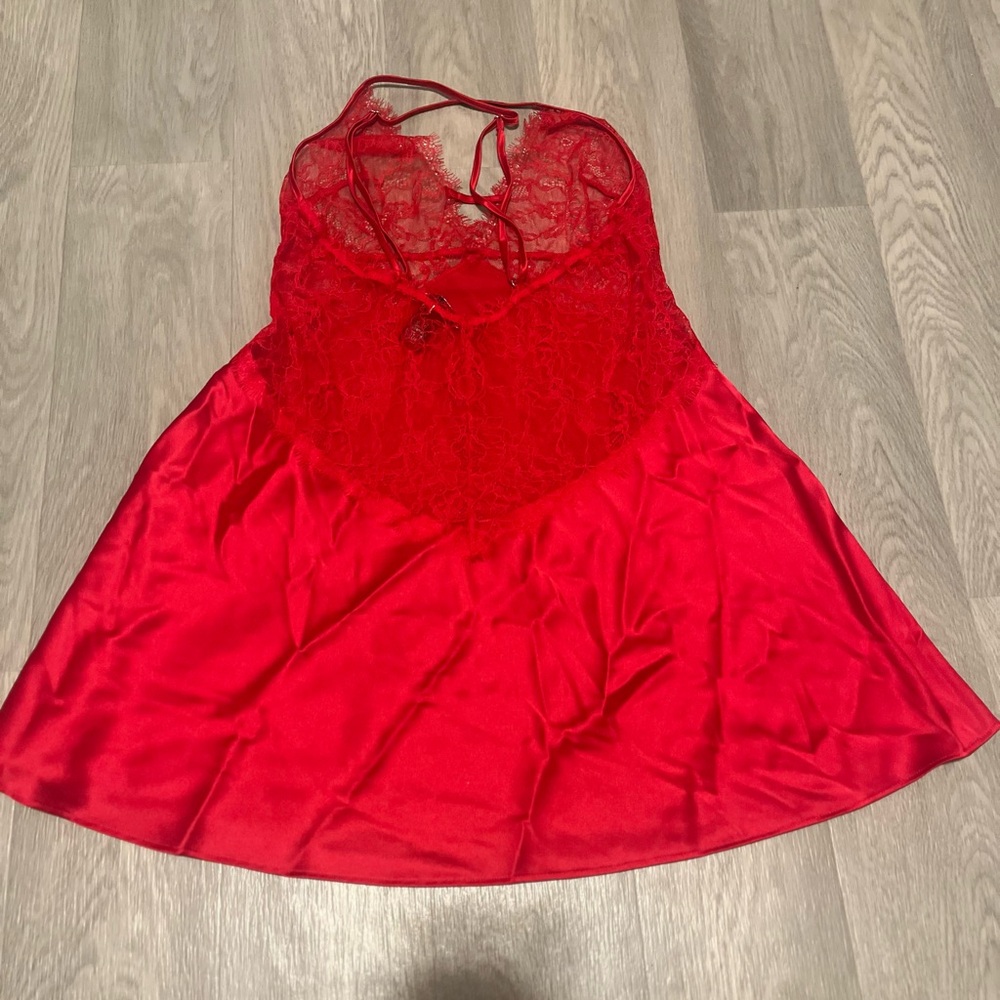 Victoria's Secret Scarlet Lace Chemise